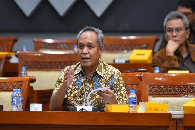 Benny K Harman anggota DPR RI Komisi III saat RDP di Gedung Nusantara II Jakarta