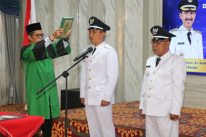 Dua Pambakal PAW di Lantik Bupati Banjar