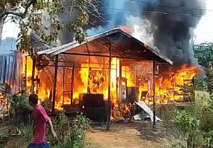 Kebakaran Terjadi di Desa Pematang Danau Mataraman