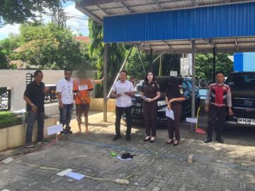 Polsek Simpang Empat Gelar Rekonstruksi Pembunuhan Sadis Yang Terjadi di Rumah Houling 71 PT Talenta Bumi