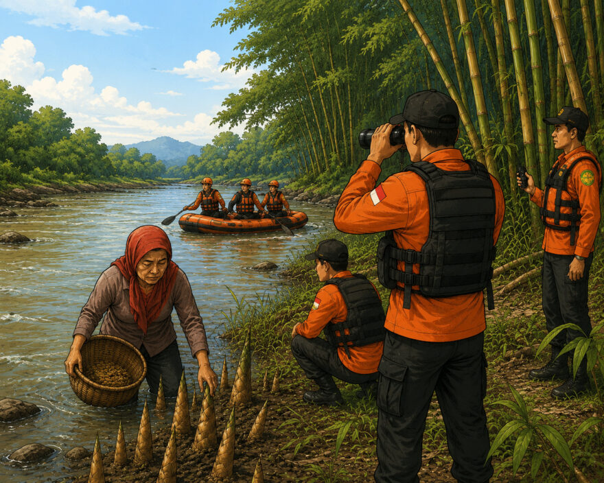 Mencari Rebung di Tepian Sungai, Warga Rantau Nangka Diduga Tenggelam