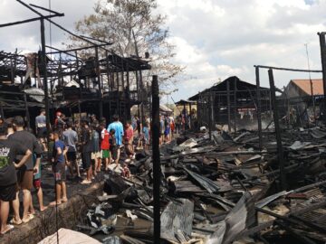 Api Mengamuk di Antasan Senor Ilir, 3 Rumah Serta 2 Asrama Satri 28 Pintu Terbakar