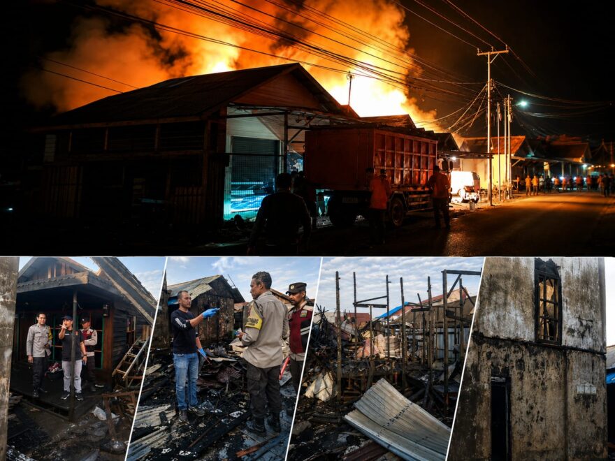 Kebakaran Yang Terjadi di Gudang Tengah, Hanguskan 8 Rumah, Kerugian Capai Rp795 Juta