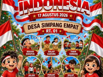 Semarak HUT RI ke-81, Warga RT 01 Simpang Empat Gelar Pesta Rakyat Sarat Makna Perjuangan