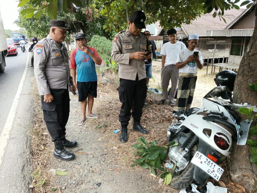 Niat Menyalip Berujung Celaka, Pelajar SMA Tabrak Motor dari Arah Berlawanan di Mataraman