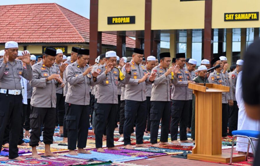 Kemarau Belum Berakhir, Polres Banjar Gelar Salat Istisqa dan Doakan Pasukan Pemburu Api