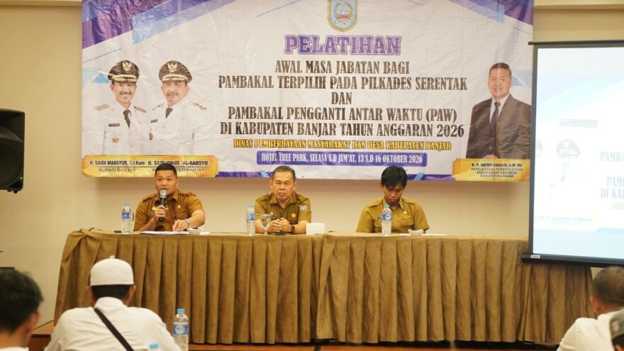Cegah Kesalahan Administrasi, 26 Pambakal di Kabupaten Banjar Dibekali Pemahaman Tata Kelola Desa